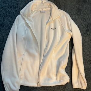 Columbia Fleece Jacket (White) - Size: Medium